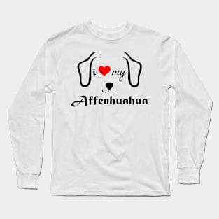 I love Affenhuahua Long Sleeve T-Shirt